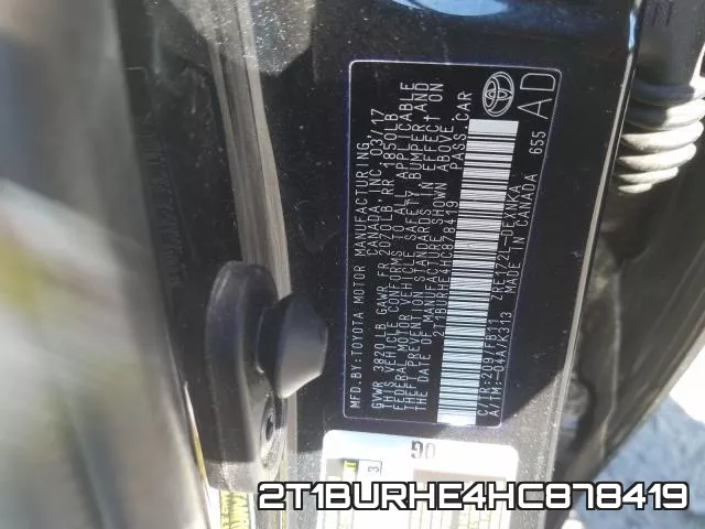2T1BURHE4HC878419 фото 2