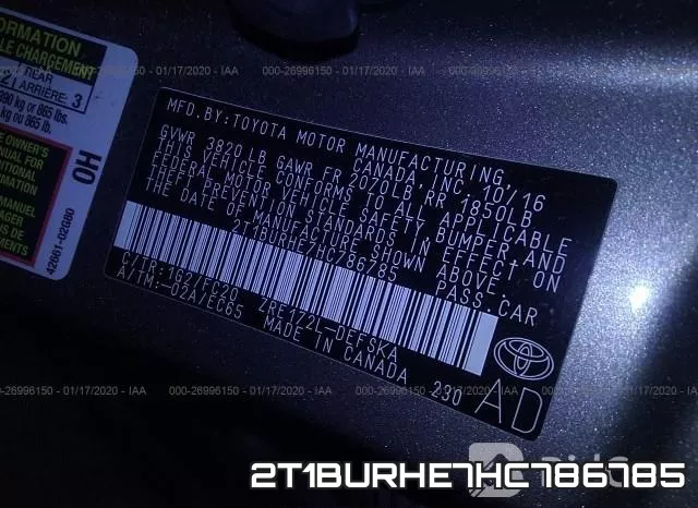 2T1BURHE7HC786785 фото 9