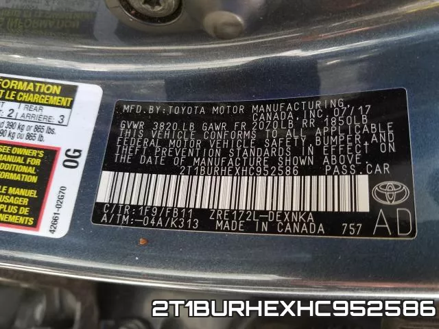2T1BURHEXHC952586 фото 2
