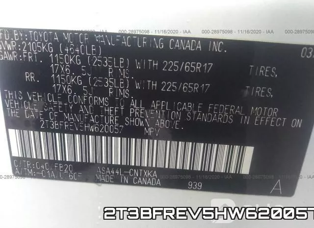 2T3BFREV5HW620057 фото 10