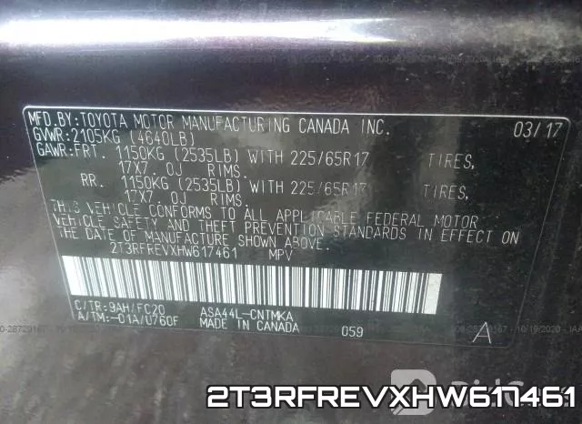 2T3RFREVXHW617461 фото 10