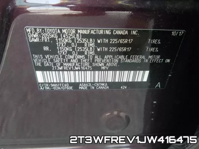 2T3WFREV1JW416475 фото 2