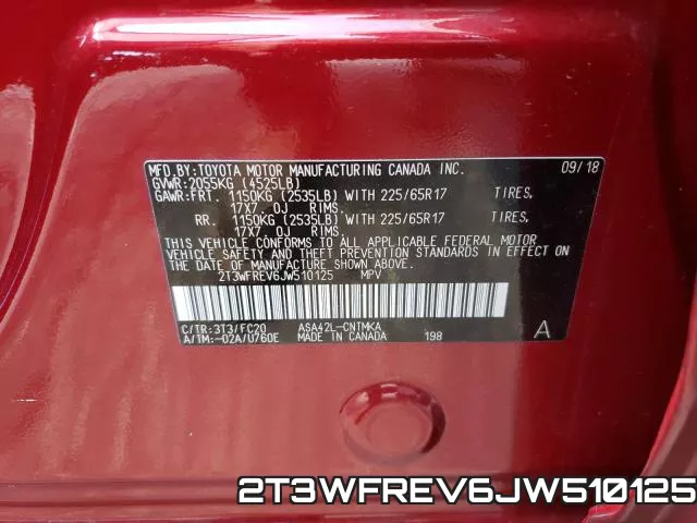 2T3WFREV6JW510125 фото 2