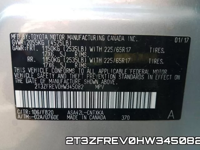 2T3ZFREV0HW345082 фото 2