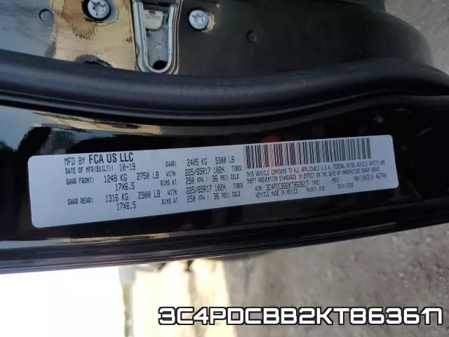 3C4PDCBB2KT863617 фото 2