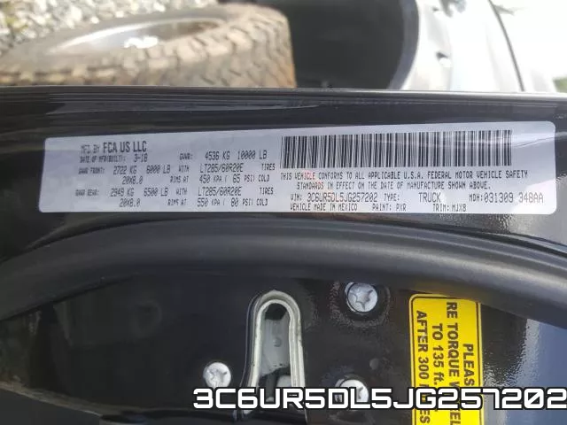 3C6UR5DL5JG257202 фото 2