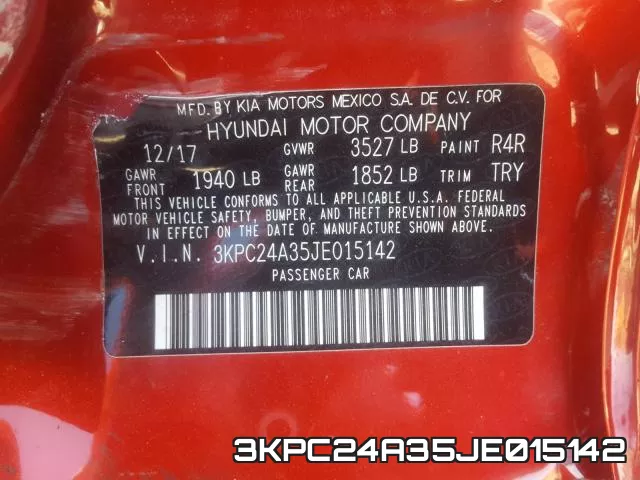 3KPC24A35JE015142 фото 2