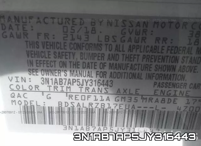 3N1AB7AP5JY316443 фото 9