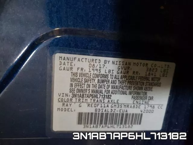 3N1AB7AP6HL713182 фото 2