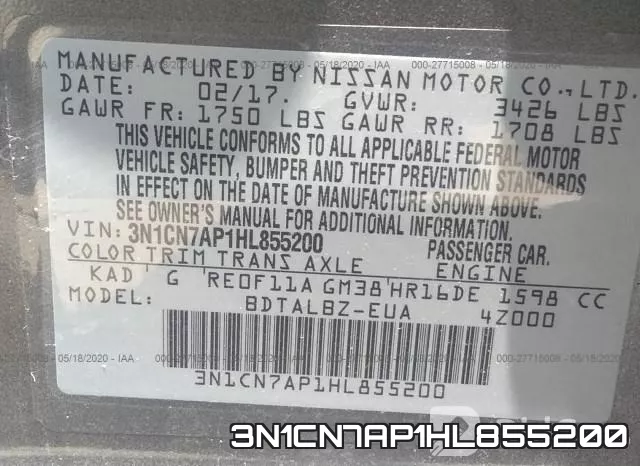 3N1CN7AP1HL855200 фото 10