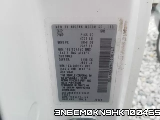 3N6CM0KN9HK700465 фото 2