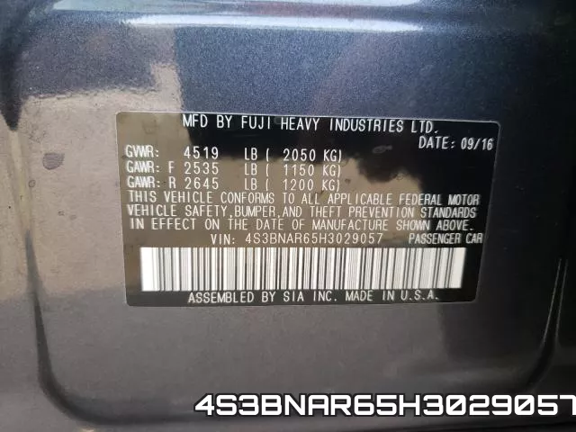 4S3BNAR65H3029057 фото 2