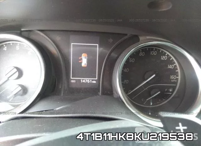 4T1B11HK8KU219538 фото 8