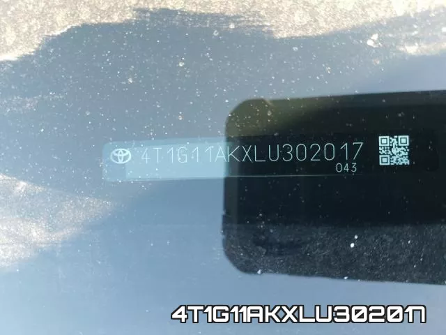 4T1G11AKXLU302017 фото 2