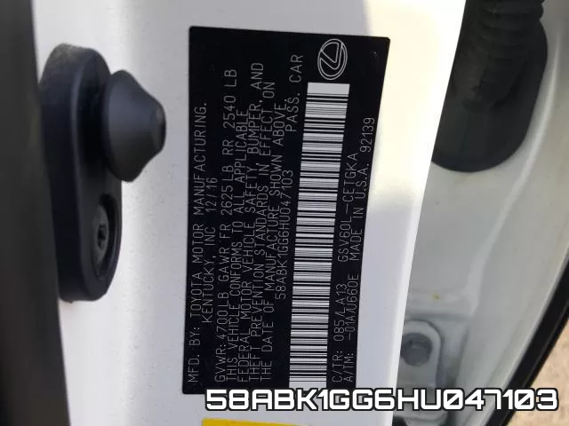 58ABK1GG6HU047103 фото 2