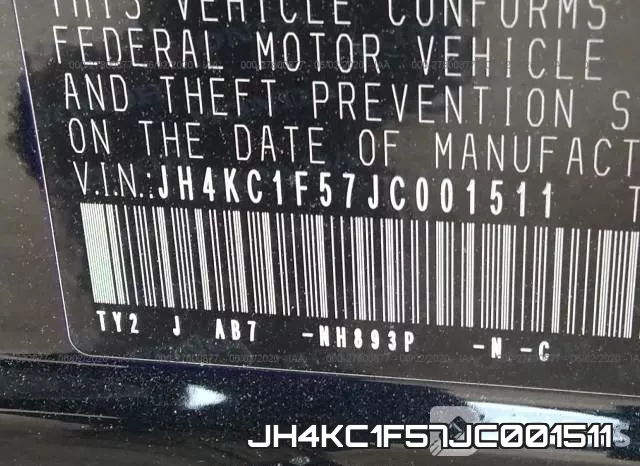 JH4KC1F57JC001511 фото 10
