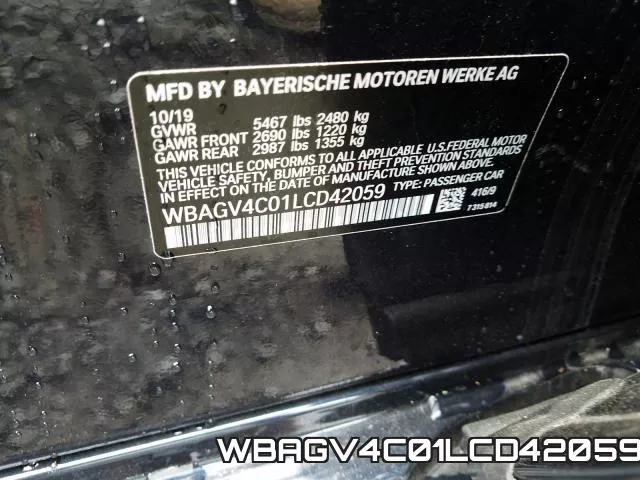 WBAGV4C01LCD42059 фото 2