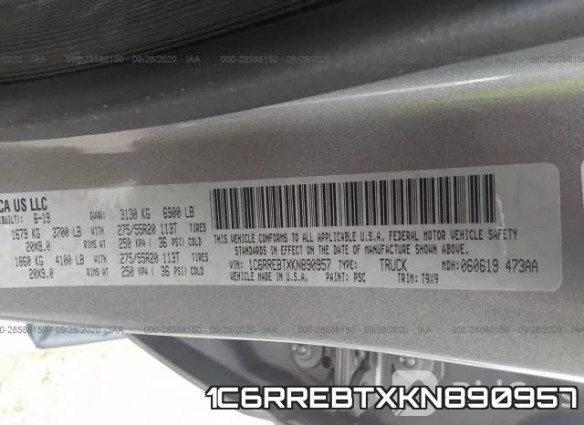 1C6RREBTXKN890957 фото 10