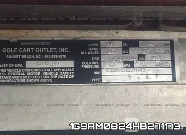 1G9AM0824HB271173 фото 9