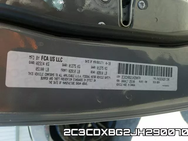 2C3CDXBG2JH290070 фото 2