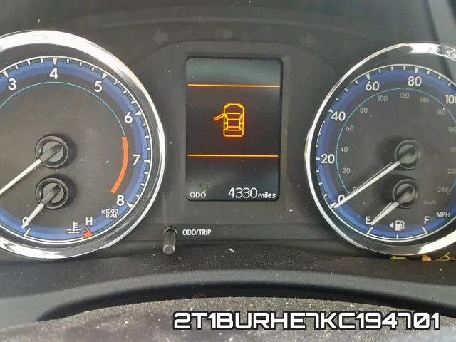 2T1BURHE7KC194701 фото 9