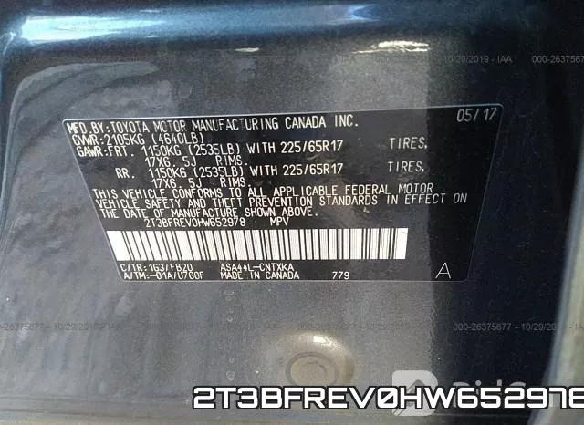 2T3BFREV0HW652978 фото 10