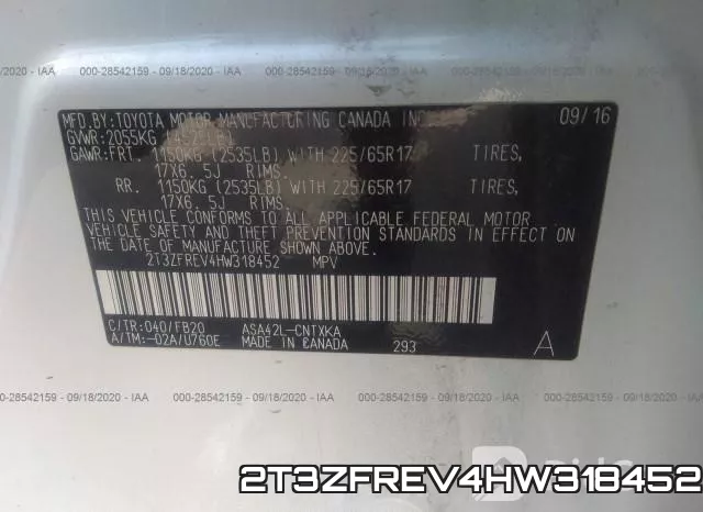 2T3ZFREV4HW318452 фото 10