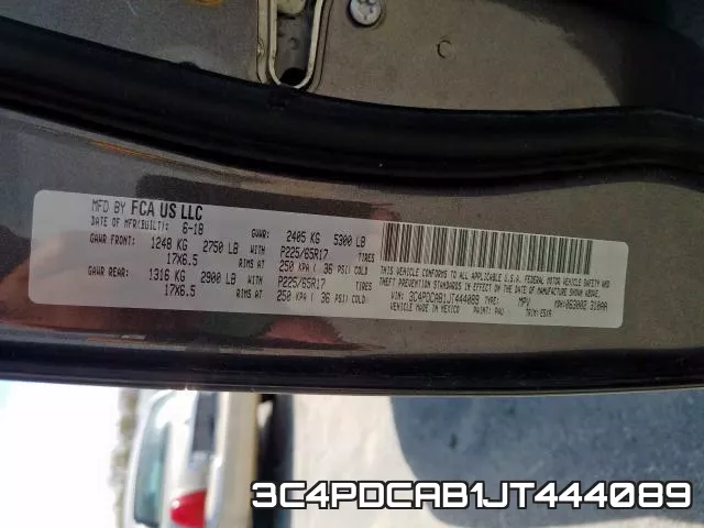 3C4PDCAB1JT444089 фото 2