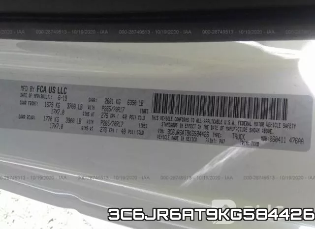 3C6JR6AT9KG584426 фото 9
