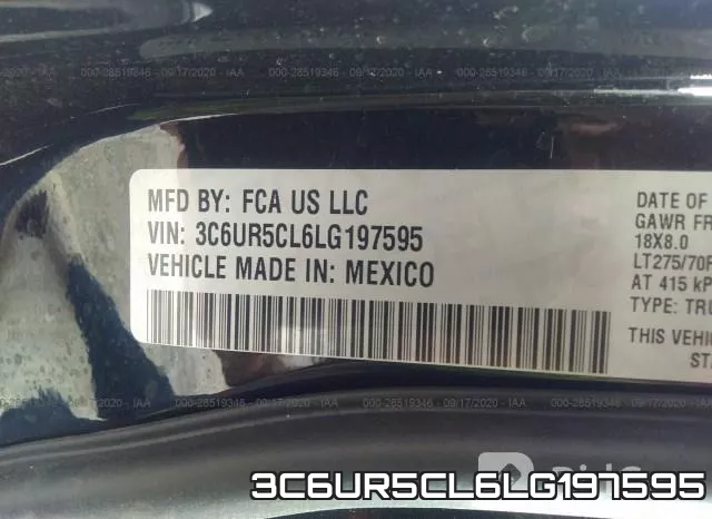 3C6UR5CL6LG197595 фото 9