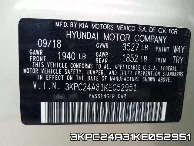 3KPC24A31KE052951 фото 2