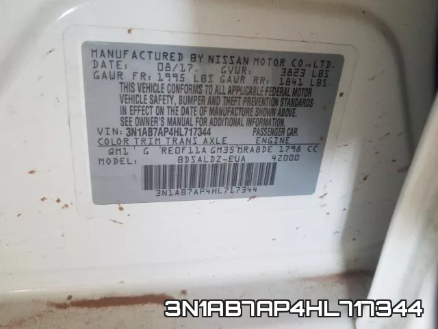 3N1AB7AP4HL717344 фото 2