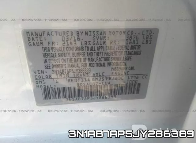 3N1AB7AP5JY286389 фото 10