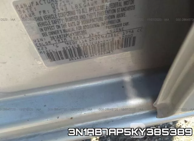 3N1AB7AP5KY385389 фото 10