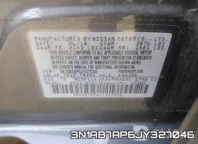 3N1AB7AP6JY327046 фото 10