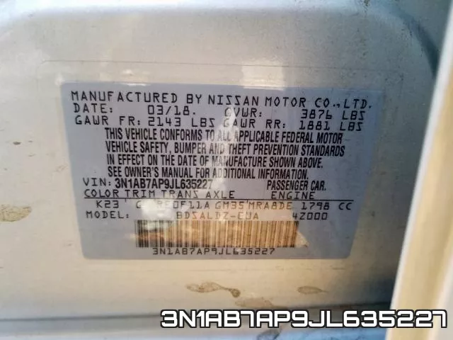 3N1AB7AP9JL635227 фото 2