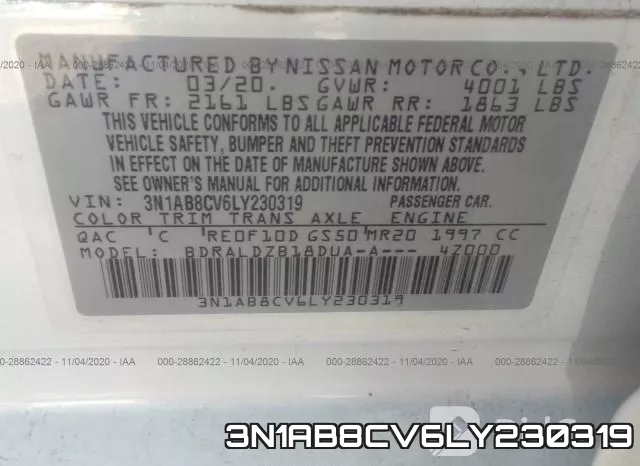 3N1AB8CV6LY230319 фото 10