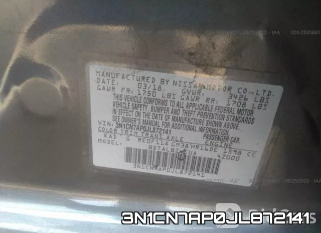3N1CN7AP0JL872141 фото 10