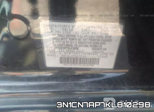 3N1CN7AP7KL810298 фото 8