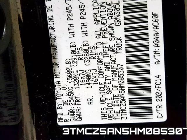 3TMCZ5AN5HM085307 фото 2