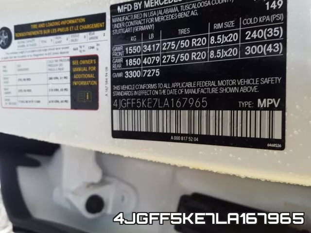 4JGFF5KE7LA167965 фото 2