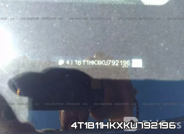 4T1B11HKXKU792196 фото 10