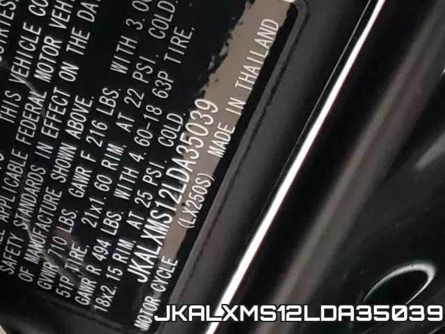 JKALXMS12LDA35039 фото 2