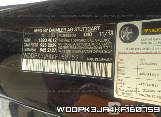 WDDPK3JA4KF160759 фото 10