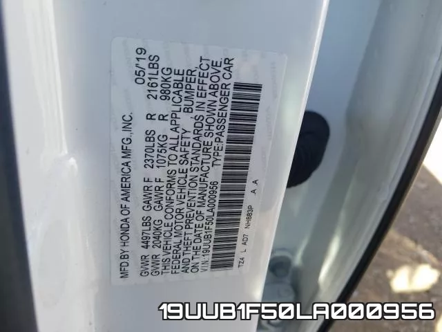 19UUB1F50LA000956 фото 2