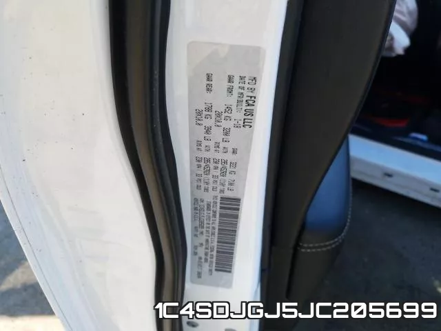 1C4SDJGJ5JC205699 фото 2