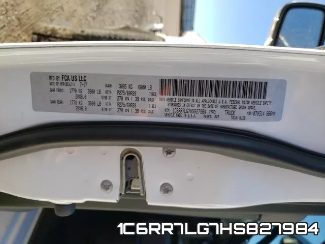 1C6RR7LG7HS827984 фото 2