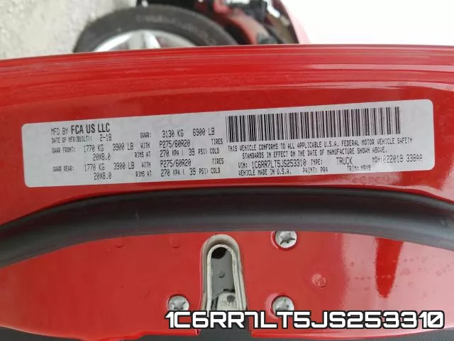 1C6RR7LT5JS253310 фото 2