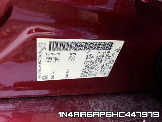 1N4AA6AP6HC447979 фото 2