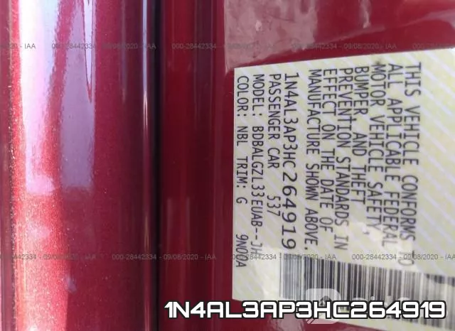 1N4AL3AP3HC264919 фото 10